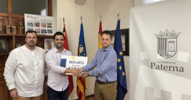 Paterna recibe 15.000 euros de la Unión Europea para ampliar la cobertura de la red wifi municipal gratuita Paterna recibe 15.000 euros de la Unión Europea para ampliar la cobertura de la red wifi municipal gratuita